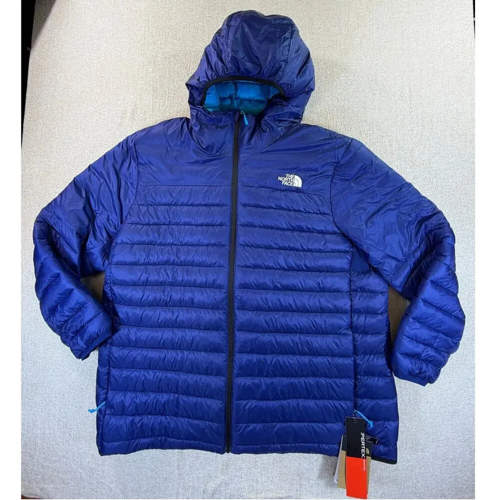 The North Face Men's Blue 2XL NWT Terra Peak Hoodie Full Zip Jacket Outdoor Coat